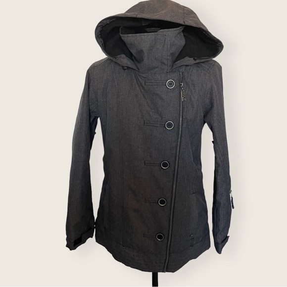 PWDR ROOM Gray Winter Coat Women's Size Small - Picture 3 of 13